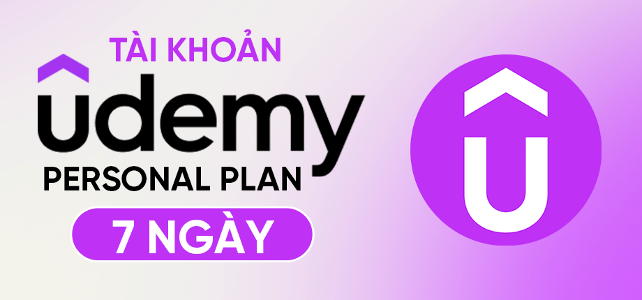 Udemy Personal Plan 7 ngày - Tài khoản